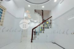 Nhà hẻm 1 xẹt gần mặt tiền nguyễn văn luông q6 2 tầng bt 2pn 2wc shr hướng tây 5.x