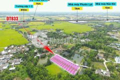 Bán nền thổ cư 5x28,5 mt đan 4m cách tl833 trường học 1km tại xã tân trụ tỉnh tây ninh