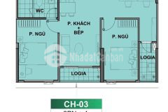 Bán căn 2pn1 2wc tầng thấp view nội khu 78,3m2 thông thủy tại the beverly,vhop1