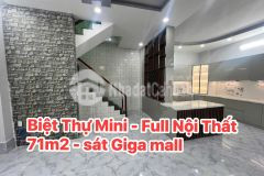 Siêu phẩm biệt thự mini 71m2 full nội thất, mới xây hiệp bình