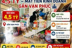 4,5 tỷ mặt tiền kinh doanh gần vạn phúc