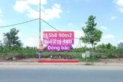 Bán nền 90m² có hẻm kỹ thuật bên hông 2m đường b8 kdc phú an phường hưng phú tp. cần thơ