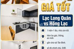 Nhà bán, lạc long quân2 tầng, còn đẹp, 52m2, hẻm thông, sát mặt tiềnchỉ 6 tỷ hơn tl