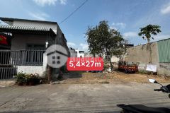 Bán đất ngã 3 chiêu liêu, dĩ an, dt 165m2, 5.4 x 27 nở hậu 6.81 giá 4,8 tỷ