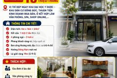 Cho thuê nhà trệt 2 lầu mặt tiền trần minh sơn gần đại học y dược cần thơ