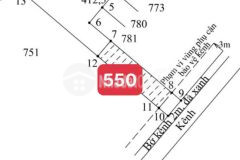 Bán nền thổ cư vườn 412m2 trong đó có 100m2 thổ cư mt kênh tại long an