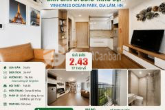 Bán căn studio tầng đẹp tại vinhomes ocean park,gia lâm,hn siêu rẻ