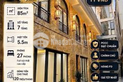 Bán tòa ccmn tại cầu mai động, hoàng mai 90m x7t 27 phòng full đồ cách mặt phố đúng 1 nhà