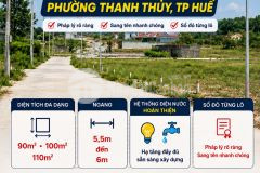 Bán đất nền phân lô. phường thủy dương nay là thanh thủy