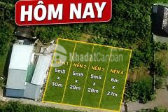 Bán 04 nền đất giá tốt gần trung tâm khu dân cư hiện hữu 640tr nền