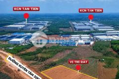 Đất mặt tiền đường xuyên tâm tân hưng tân lập 10.40 bán 420 tr