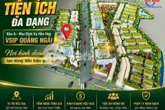 Bán lô đất đẹp, thuận tiện mở tiệm, quán kinh doanh tại khu a khu dvhh vsip quảng ngãi