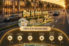 Bán lô 126m2, mặt tiền đường rộng 25m, thuộc khu thịnh vượng dự án khu dvhh vsip quảng ngãi.