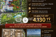 Cực rẻ cho căn góc 2pn2wc tầng thấp vừa hướng đb đn khu london giá chỉ 4,13 tỷ,tiêu chuẩn xịn xò