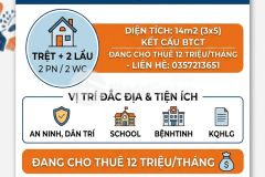 Bán nhà đỗ quang đẩu q1 trệt 2 lầu btct có sẵn hợp đồng thuê 12 trtháng