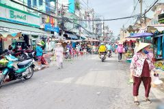 Nhà 2 tầng mặt tiền chợ ba đình p.chánh hưng quận 8