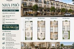 Nhà phố vinhomes green paradise cần giờ chỉ 15,135 tỷ