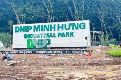 Đất nằm ngay trung tâm cụm kcn mình hưng,phường chơn thành tp đồng nai