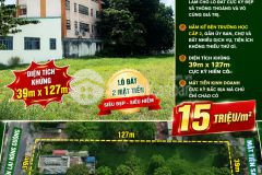 Bán đất mặt tiền đường lại hùng cường chỉ 15trm2 dt 3585m2