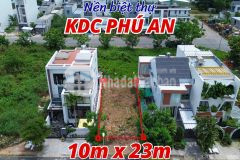 Bán nhanh nền hiếm biệt thự 10m x 23m đường b9 kdc phú an, cần thơ