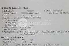 Ngang 4m hẻm xe hơi thông 51m² trần quang cơ 7 tỷ