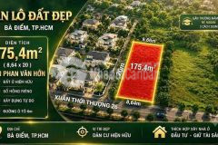 Bán lô đất mặt tiền xtt26, rộng 8,6m ở bà điểm dt 175m2, giá 6,5 tỷ 1