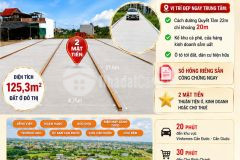 Bán đất 125,3m² trung tâm phường cần đước 2 mặt tiền sổ riêng giá chốt 1,56 tỷ