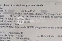 Bán nhà huỳnh văn chính tân phú ngang 4,2m, hẻm thông, giá 4,6 tỷ