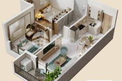 Căn hộ 2pn full nội thất tầng 18 giá 1,7...ty view trường học quốc tế song ngữ win edu