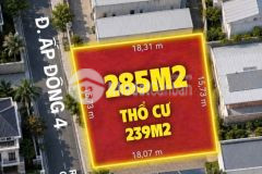 Bán đất mặt tiền đường ấp đông 4, kt 16x18m, giá 13 tỷ