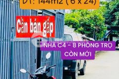 Chỉ hơn 6tỷ nhà c4 144m² tặng dãy trọ 8 phòng full khách thu nhập 20 triệutháng