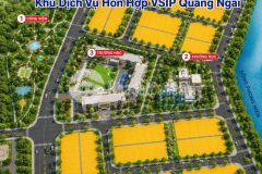 Đất đối diện trường học, đường to rộng thoáng tại khu dvhh vsip, hướng nam.